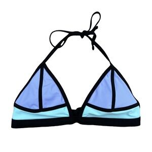Xhilaration | Colorblock Triangle halter Bikini Top